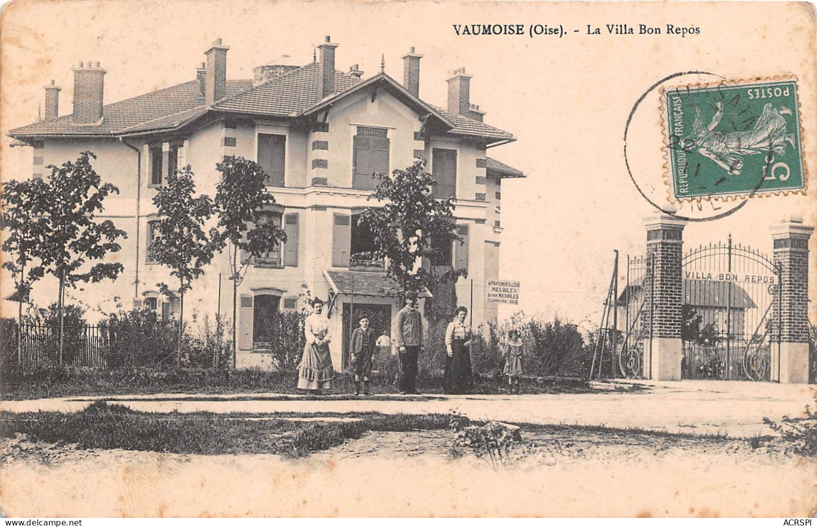 VAUMOISE La Villa Bon Repos 22(scan Recto-verso) MA182 - Vaumoise