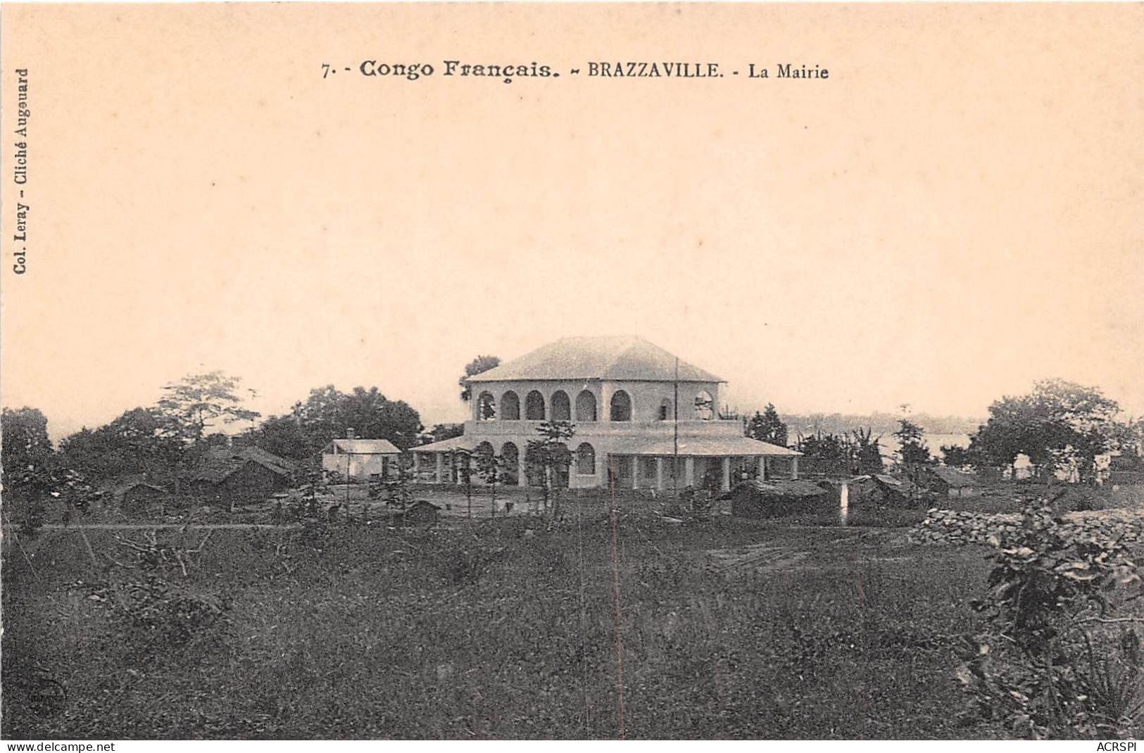 CONGO FRANCAIS BRAZZAVILLE La Mairie 15(scan Recto-verso) MA183 - Brazzaville