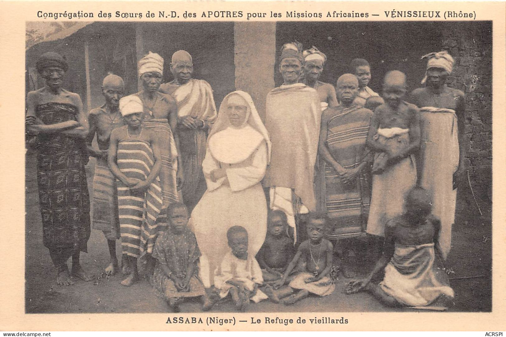 REPUBLIQUE DU NIGER ASSABA Le Refuge De Vieillards Congregation Des Soeurs De ND Des Apotres 16(scan Recto-verso) MA181 - Níger