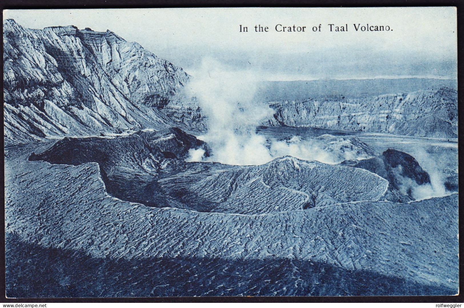 Um 1910 Ungelaufene AK: Crator Of Taal Vulcano - Philippinen