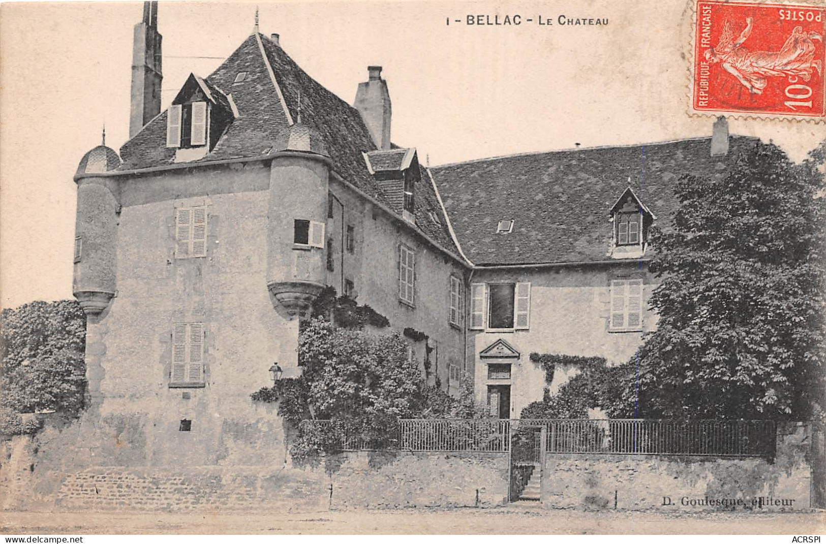 BELLAC Le Chateau 12(scan Recto-verso) MA178 - Bellac