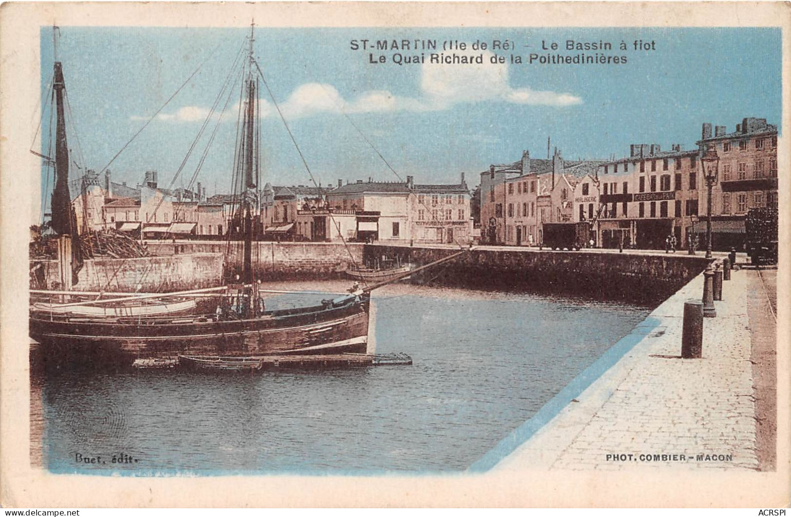 ST MARTIN Le Bassin A Flot Le Quai Richard De La Poithedinieres 13(scan Recto-verso) MA170 - Saint-Martin-de-Ré