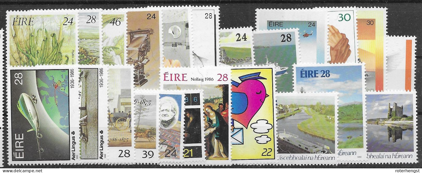 Ireland Mnh ** 1986 Various Sets 26 Euros Michel Cat - Nuovi