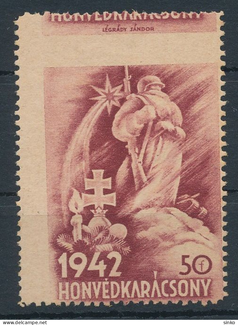 1942. Honved Christmas - Misprint - Varietà & Curiosità