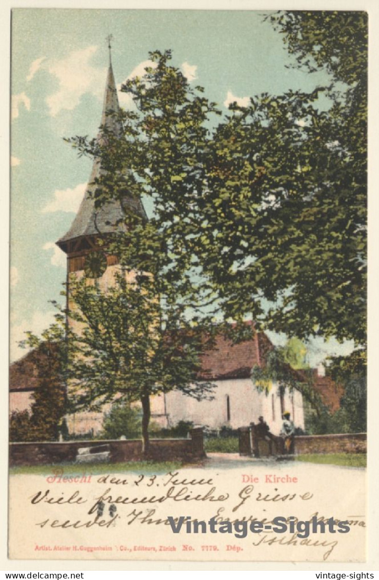 Aeschi / Switzerland: Die Kirche (Vintage PC 1904) - Aeschi Bei Spiez
