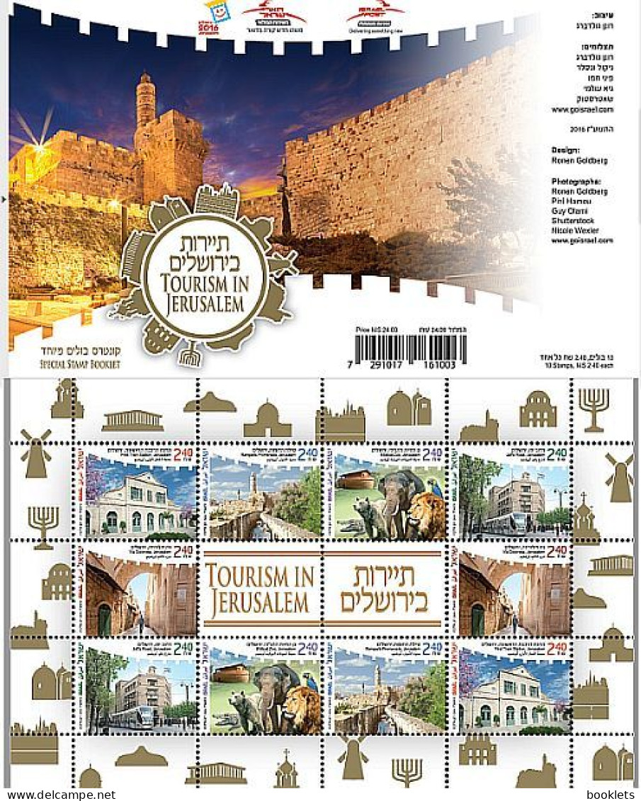 ISRAEL, 2016, Booklet 78, Turism In Jerusalem - Libretti