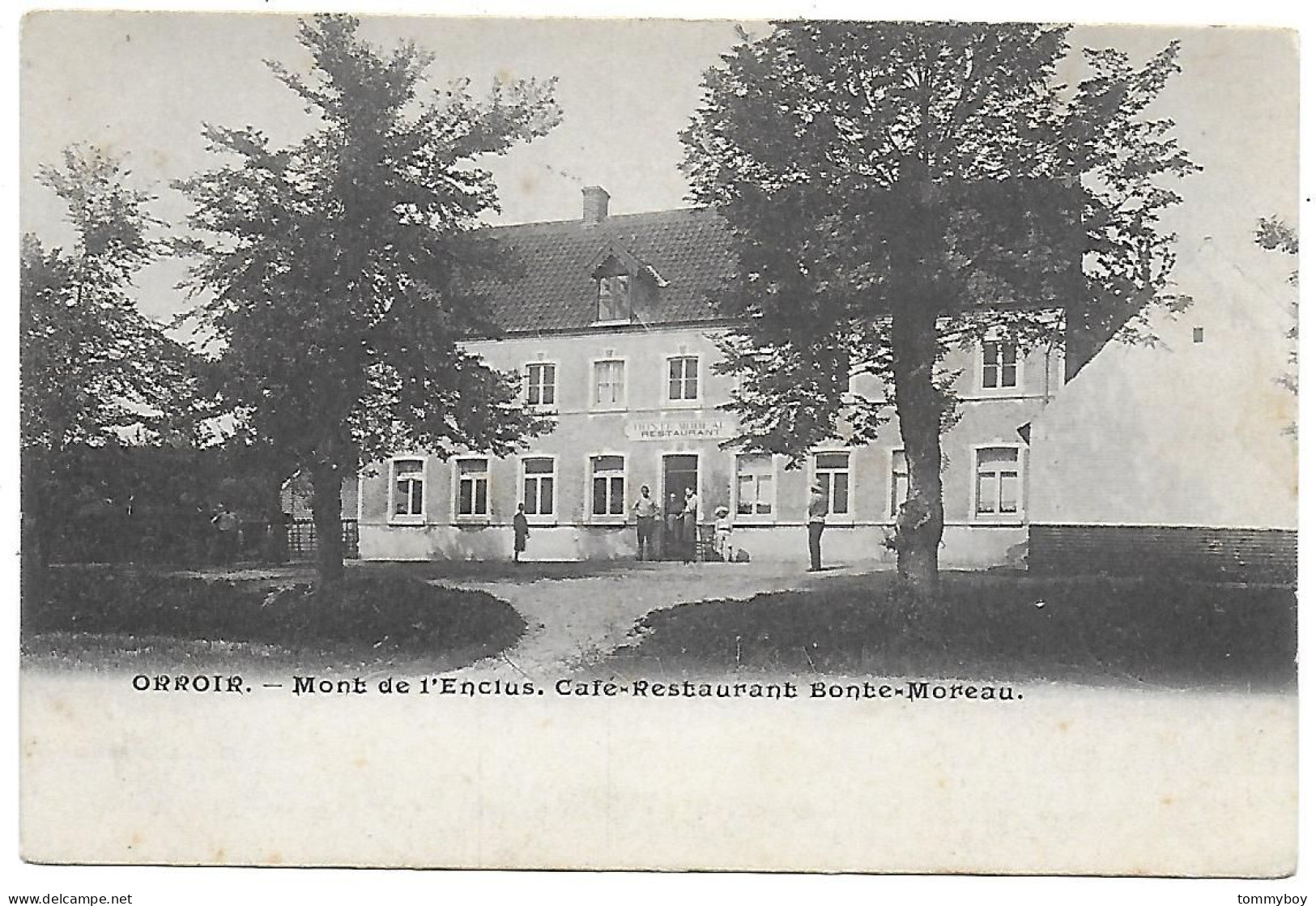 CPA Orroir, Café-Restaurant Bonte-Moreau - Mont-de-l'Enclus