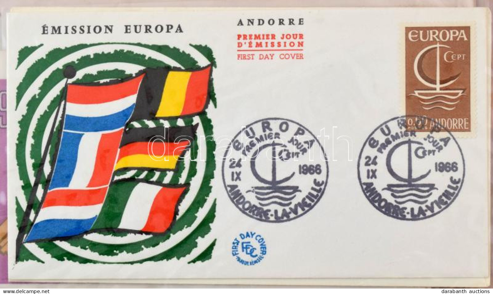 Francia Andorra Europa CEPT FDC Gyűjtemény Az 1966-1983 Közötti Időszakból, Levél Berakóban, Magas Katalógusérték (2004  - Andere & Zonder Classificatie