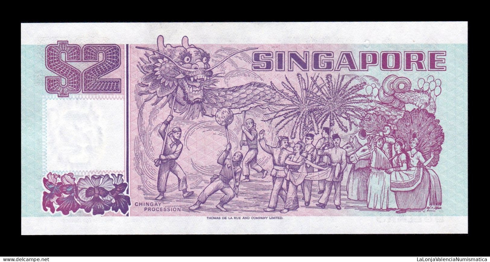 Singapur Singapore 2 Dollars 1992 Pick 28 Sc Unc - Singapore