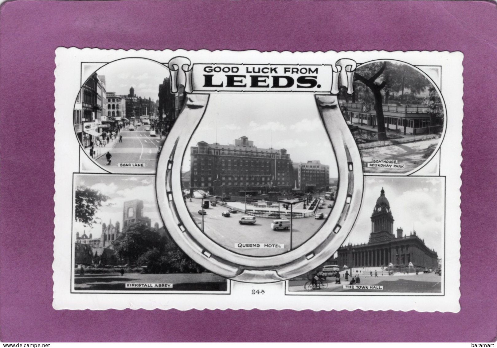 Good Luck From LEEDS Multiview Boar Lane Queens Hotel Boathouse Roundhay Park Kirkstall Abbey The Town Hall - Leeds