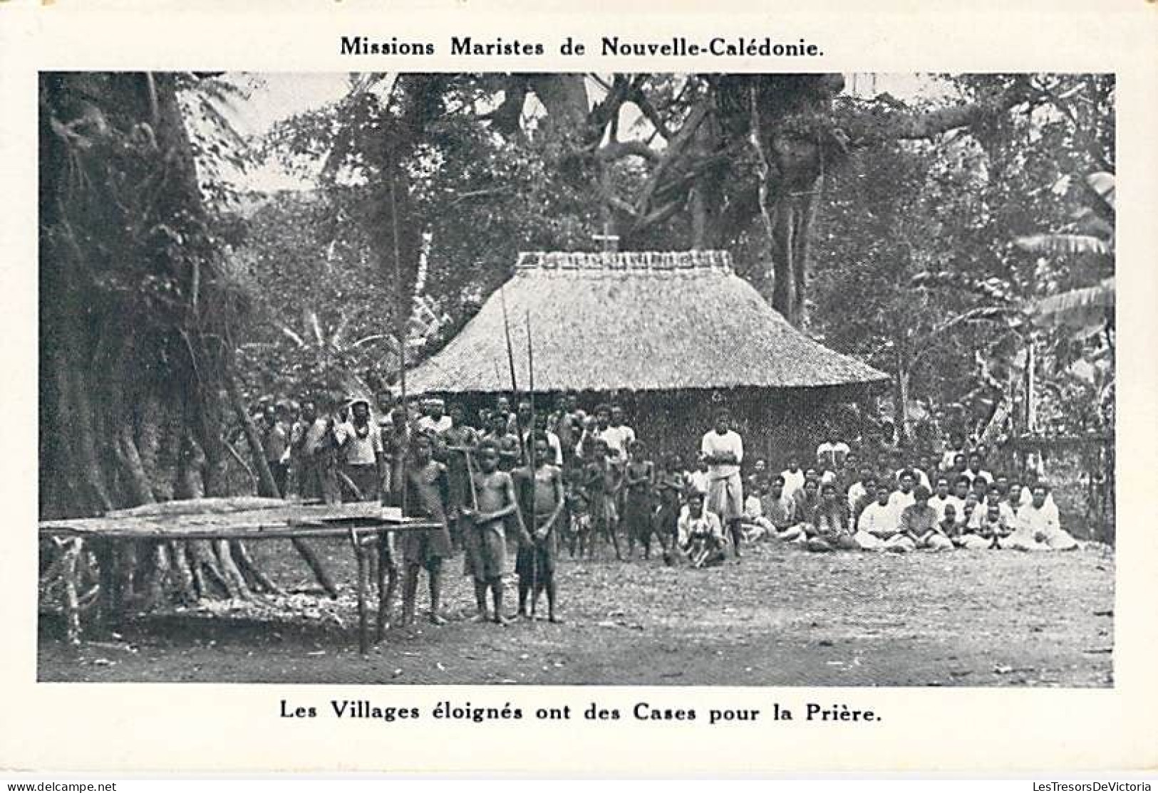 Nouvelle Calédonie - Les Villages éloignés Ont Des Cases Pour La Prière - Canaque -  Carte Postale Ancienne - Sonstige & Ohne Zuordnung