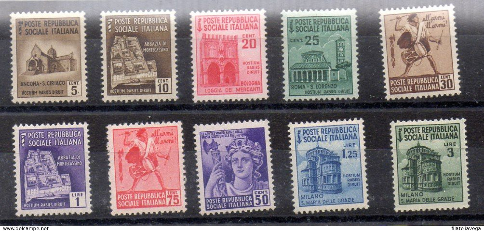 Italia Serie Nº Yvert 31/40 ** - Mint/hinged