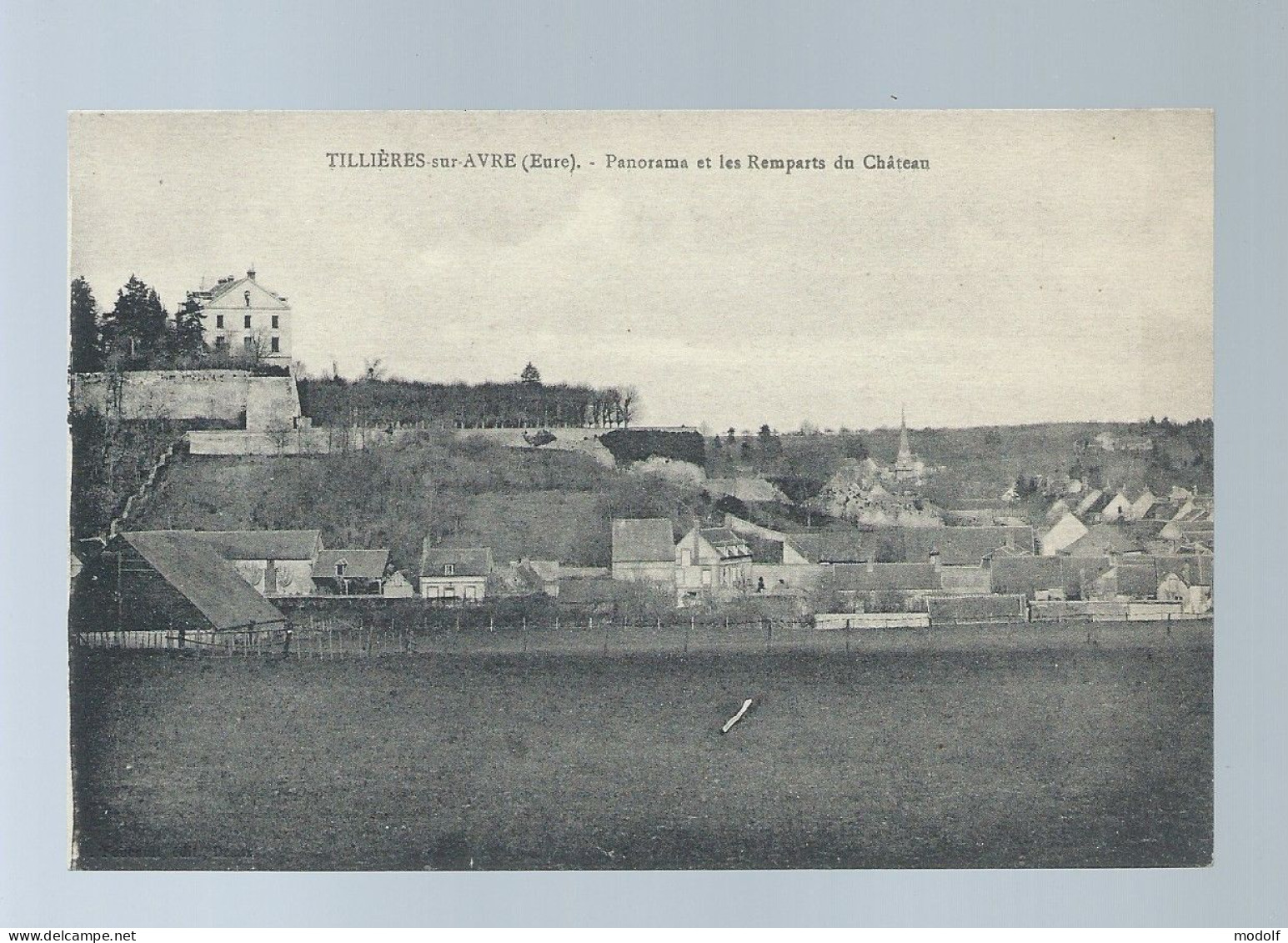 CPA - 27 - Tillières-sur-Avre - Panorama Et Les Remparts Du Château - Non Circulée - Tillières-sur-Avre