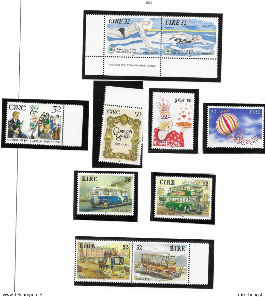 Ireland Mnh ** 1993 (3 Scans, Only Flower Sheet Missing) 38 Euros Michel Cat - Volledig Jaar