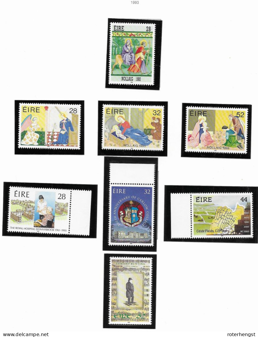 Ireland Mnh ** 1993 (3 Scans, Only Flower Sheet Missing) 38 Euros Michel Cat - Volledig Jaar