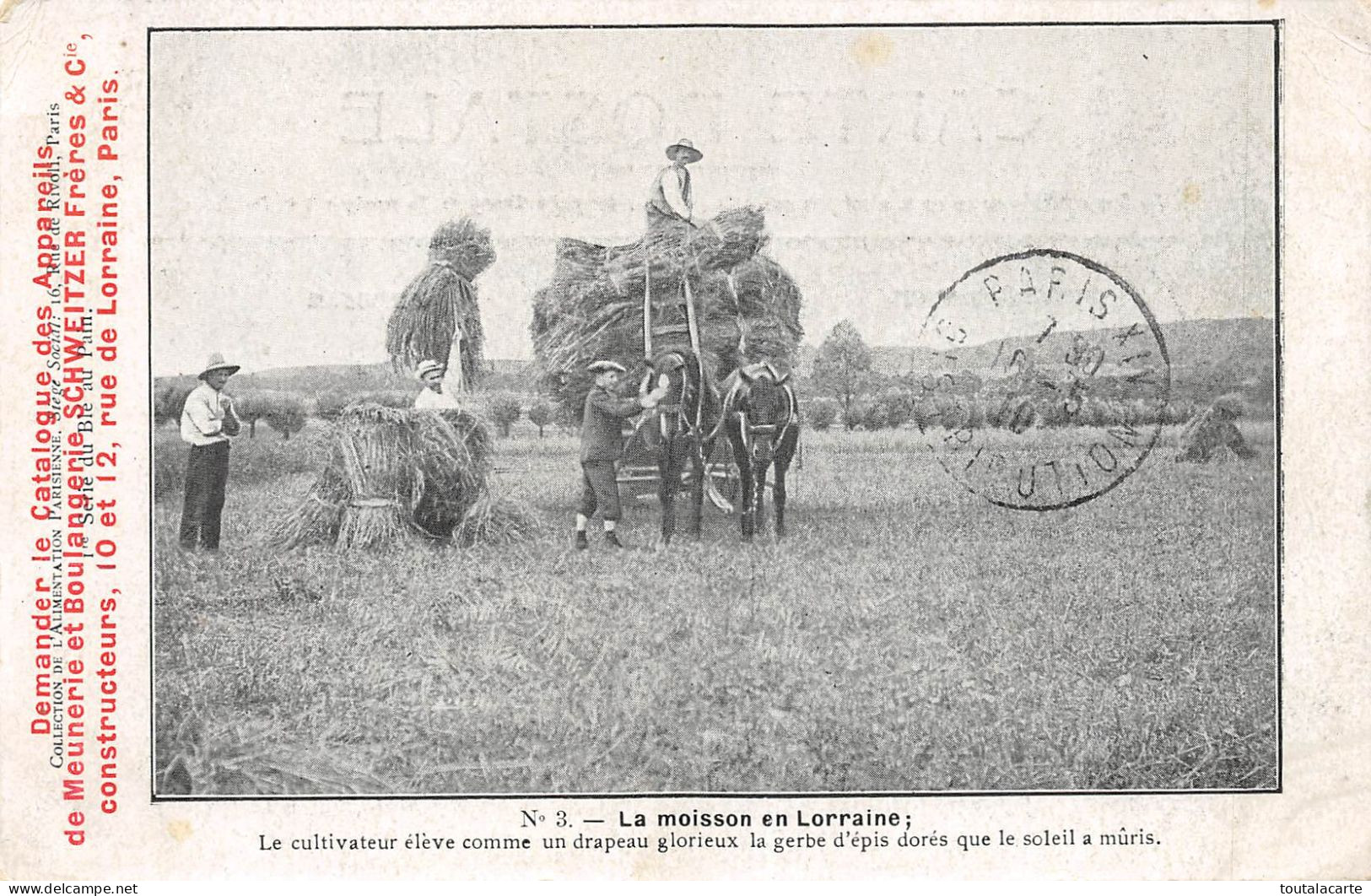 CPA LA MOISSON EN LORRAINE  N°3 - Lorraine