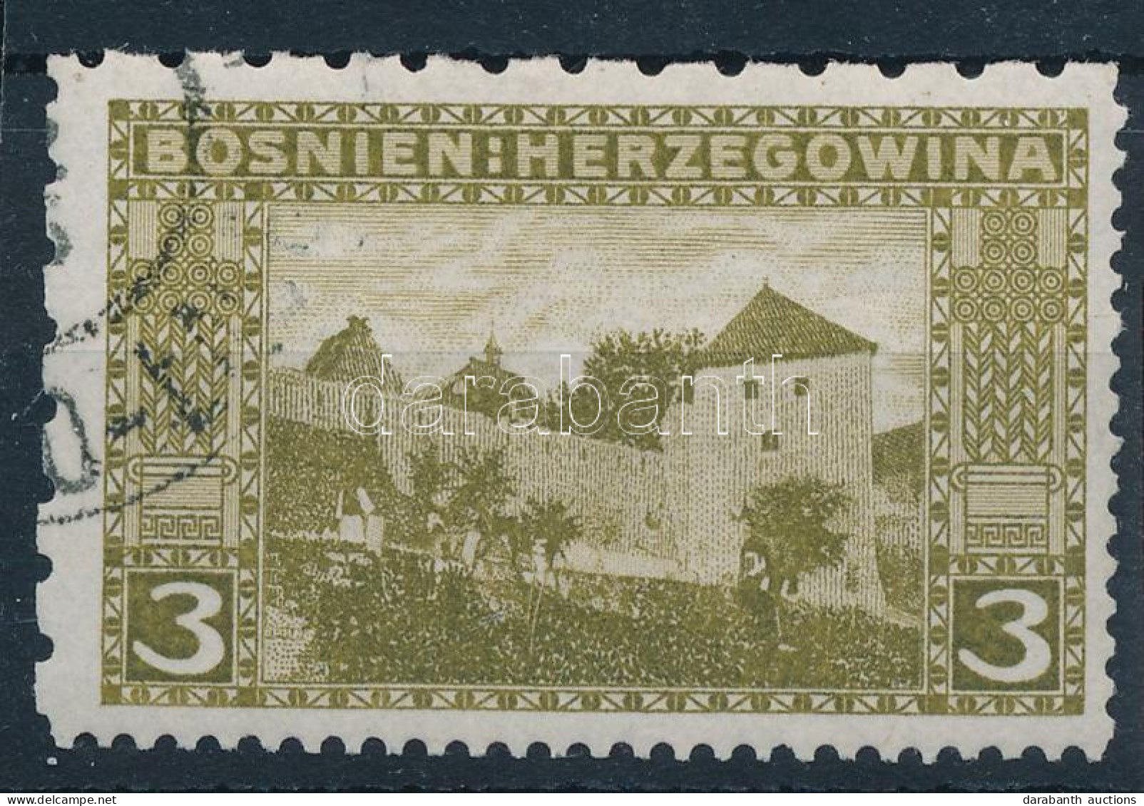 O Bosznia-Hercegovina 1906 3H Vegyes Fogazással, 6 : 12 : 12 : 6 - Other & Unclassified