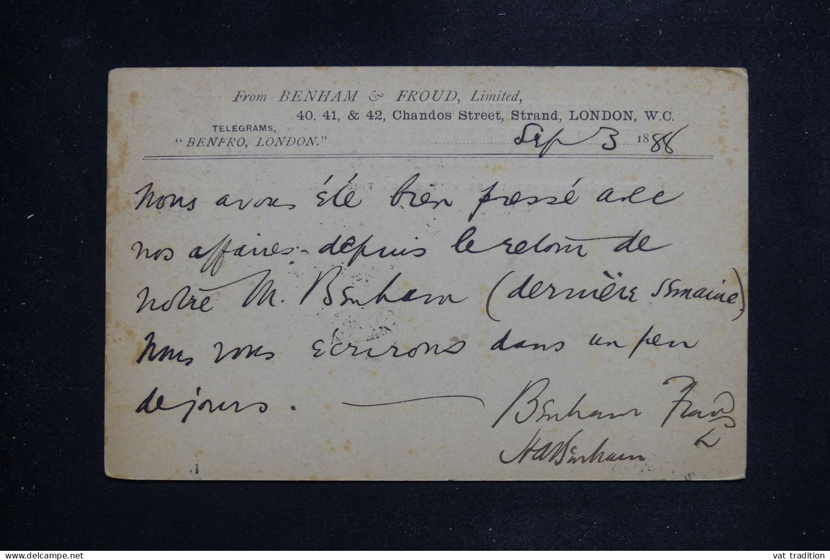 ROYAUME UNI - Entier Postal Privé De Londres Pour Bruxelles En 1883 - L 151718 - Material Postal