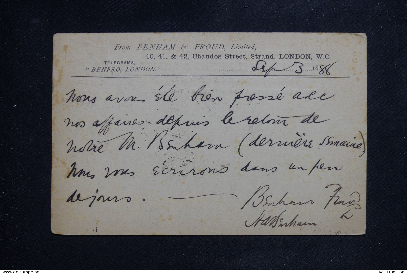 ROYAUME UNI - Entier Postal Privé De Londres Pour Bruxelles En 1883 - L 151718 - Postwaardestukken