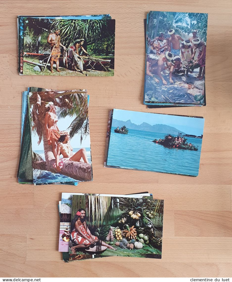 LOT 145 CARTES POSTALES MODERNES SEMI-MODERNES POLYNESIE TAHITI MOOREA BORA BORA ILES MARQUISES - Polinesia Francese