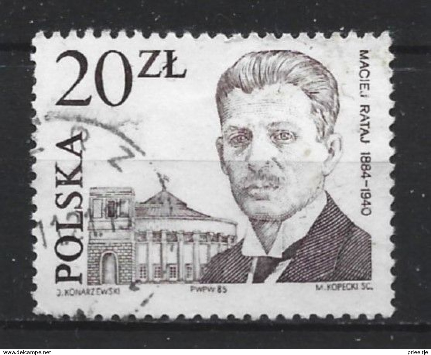 Poland 1985 M. Rataj   Y.T. 2801 (0) - Used Stamps