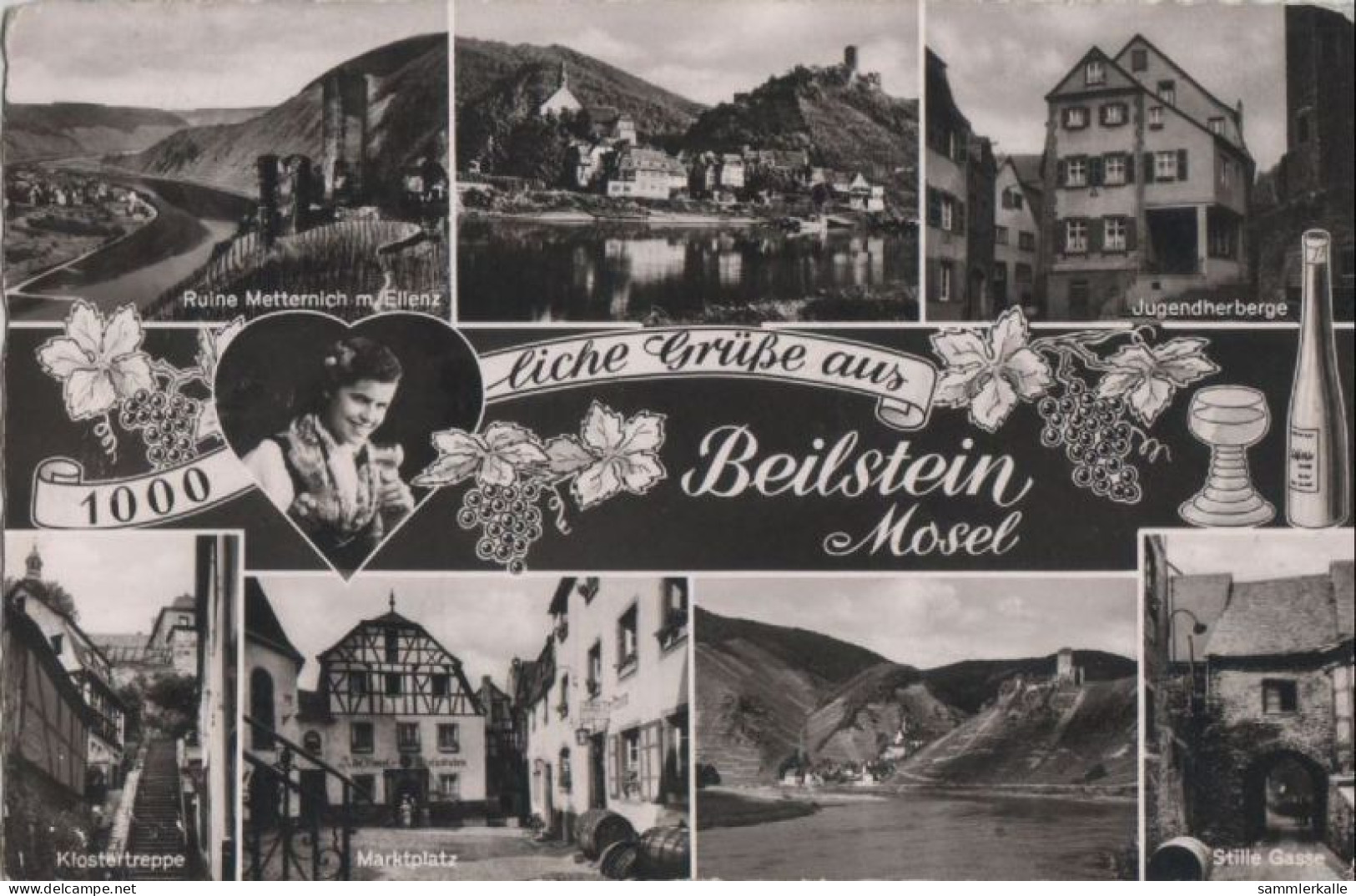 68348 - Beilstein - U.a. Ruine Metternich - 1959 - Cochem