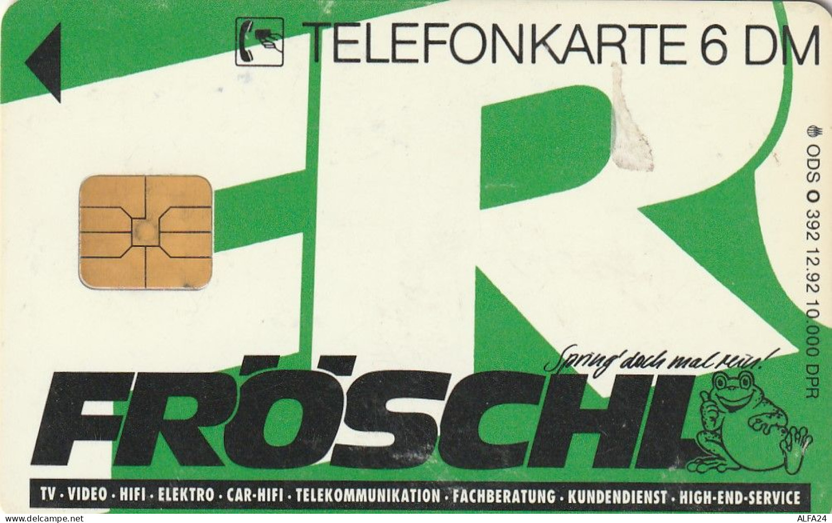 PHONE CARD GERMANIA SERIE O TIR 10000 (E73.9.1 - O-Serie : Serie Clienti Esclusi Dal Servizio Delle Collezioni