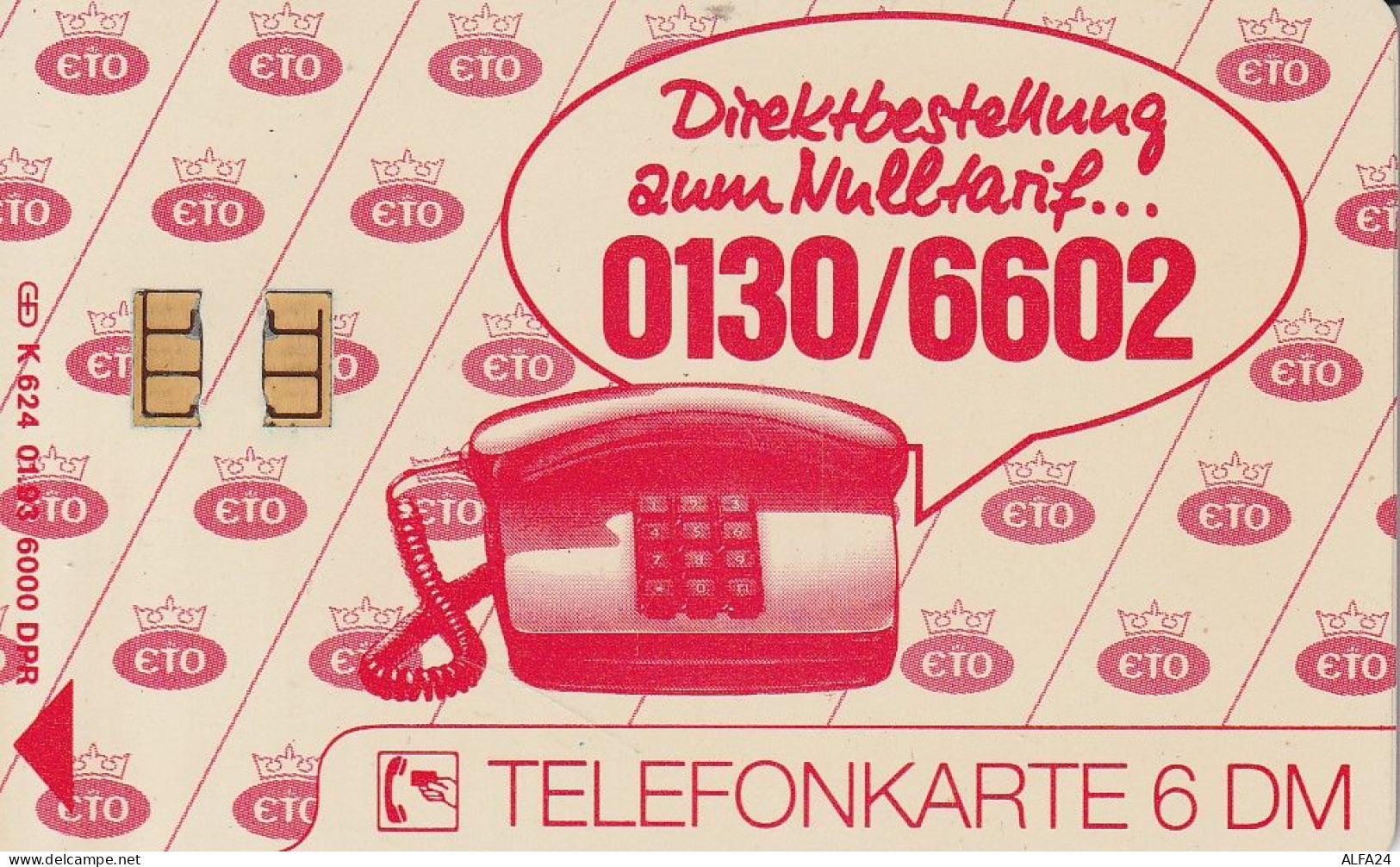 PHONE CARD GERMANIA SERIE K TIR 6000 (E73.3.6 - K-Series : Série Clients