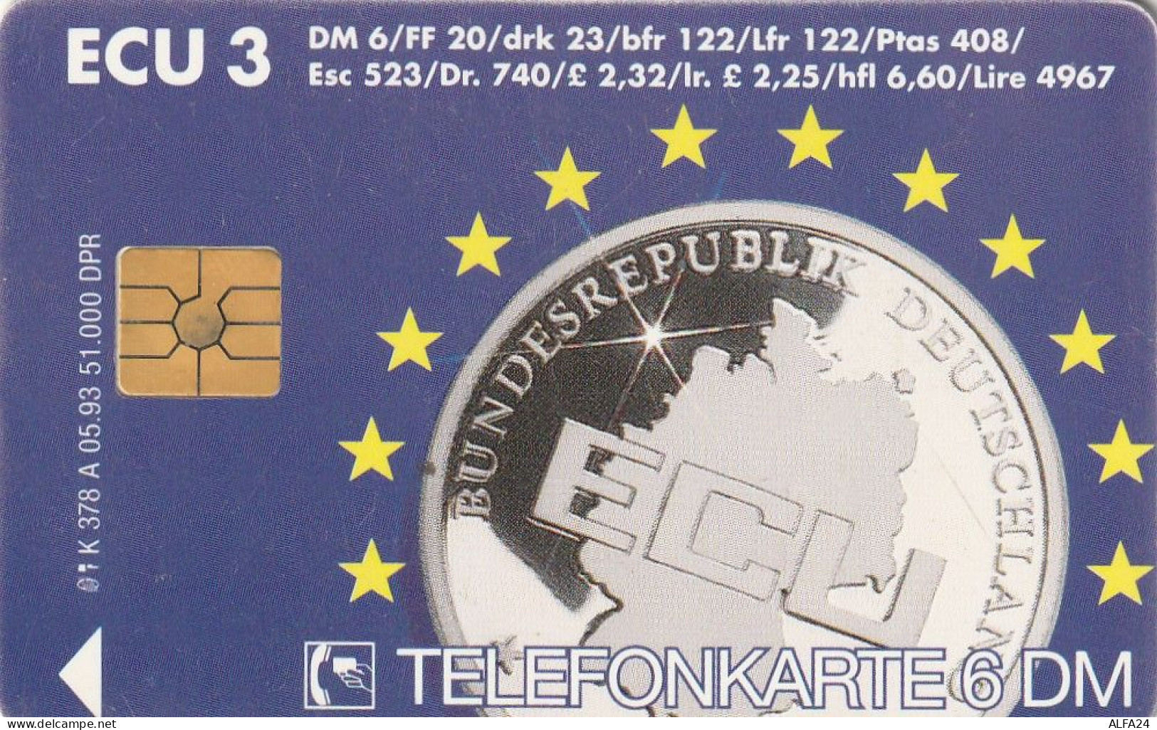 PHONE CARD GERMANIA SERIE K (E72.19.1 - K-Series : Série Clients