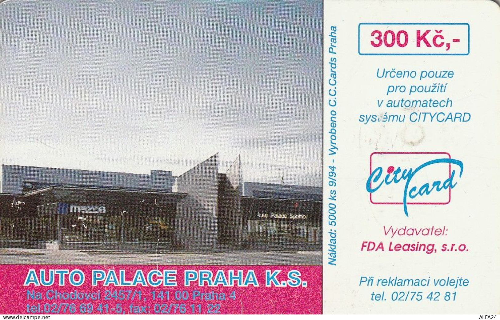 PHONE CARD REPUBBLICA CECA TIR 5000 (E71.10.1 - Tsjechië