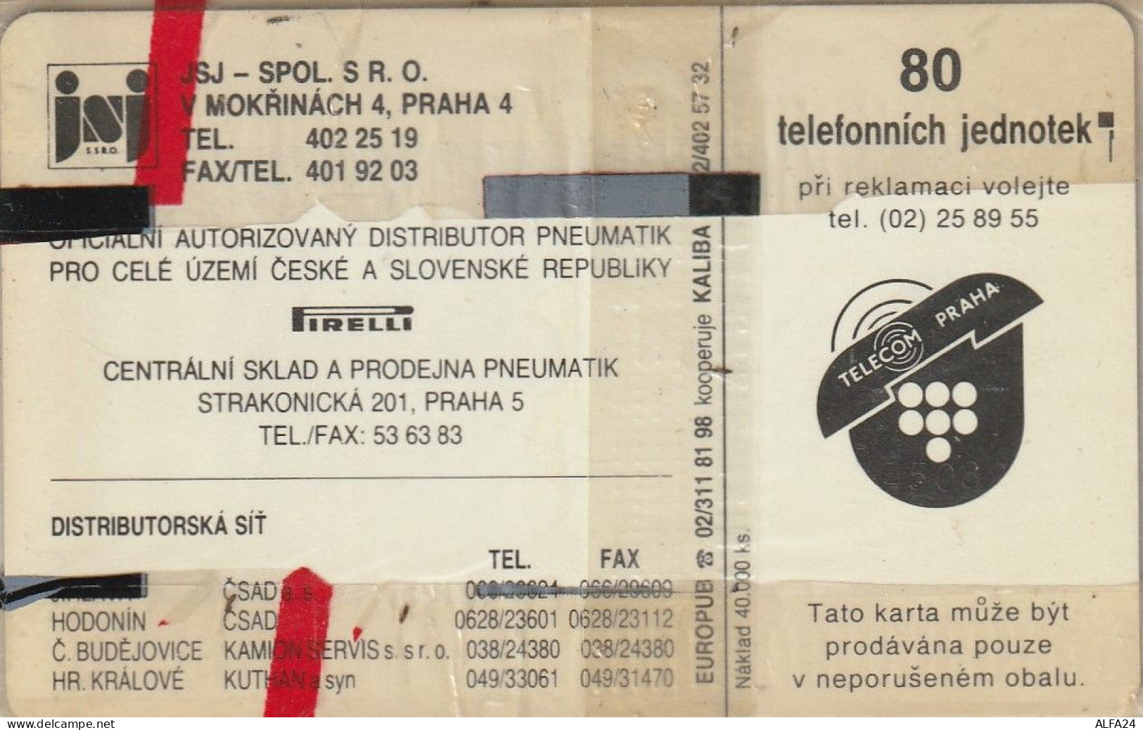 PHONE CARD REPUBBLICA CECA BLISTER (E69.2.1 - Tschechische Rep.