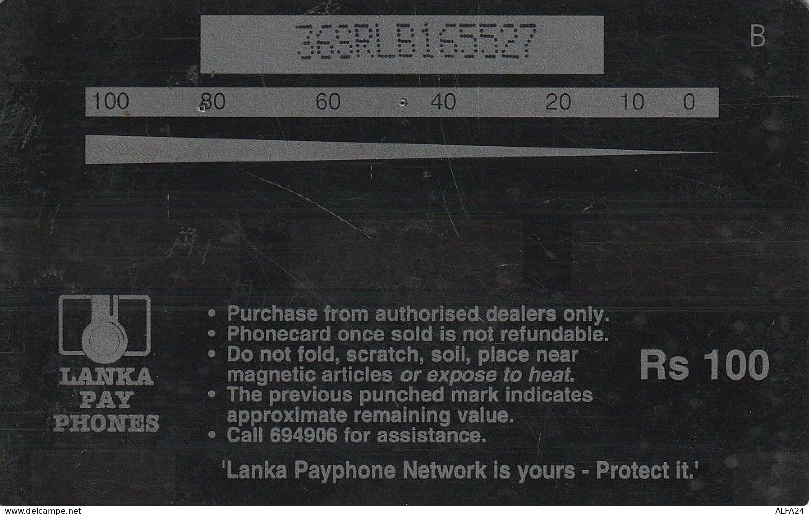 PHONE CARD SRI LANKA  (E64.18.4 - Sri Lanka (Ceilán)