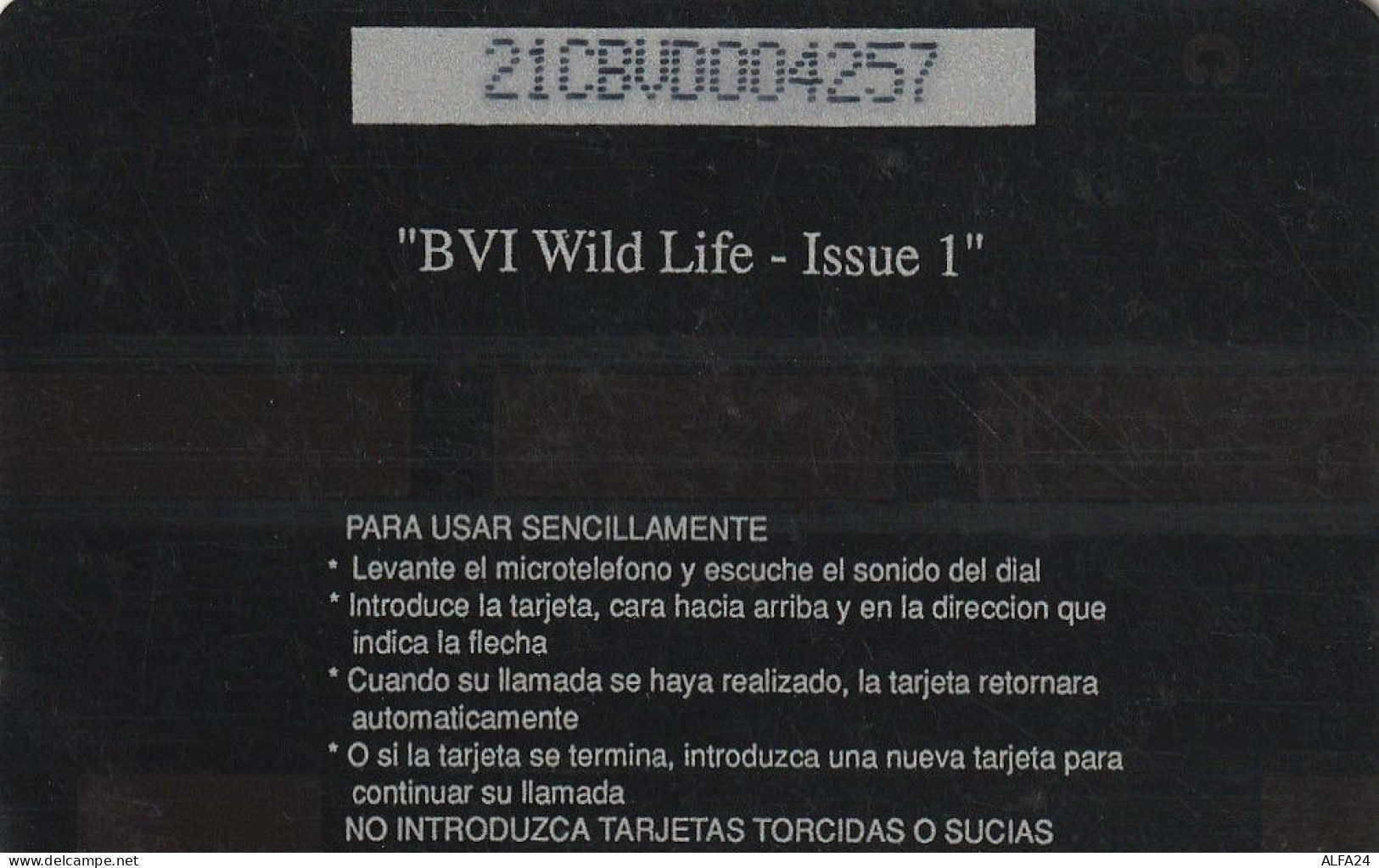 PHONE CARD BRITISH VIRGIN ISLAND  (E63.70.5 - Islas Virgenes
