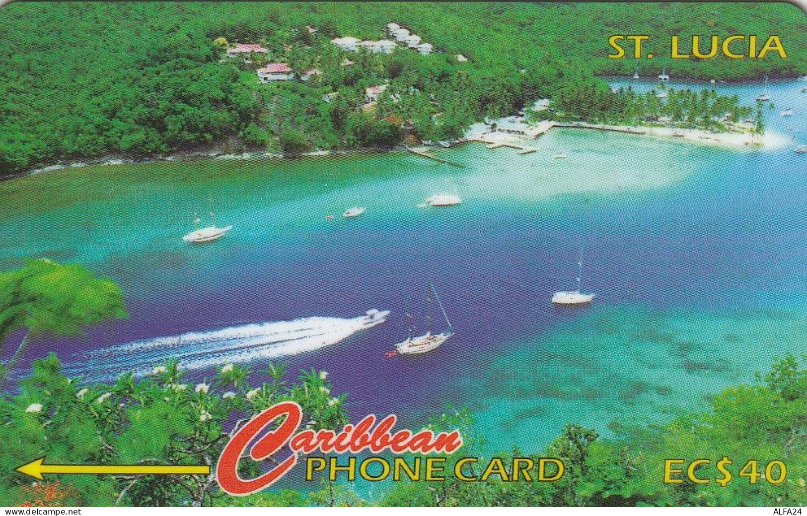 PHONE CARD ST LUCIA  (E64.8.4 - Santa Lucía