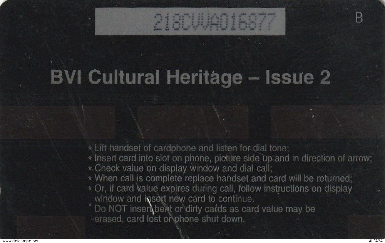 PHONE CARD BRITISH VIRGIN ISLAND  (E63.70.3 - Vierges (îles)