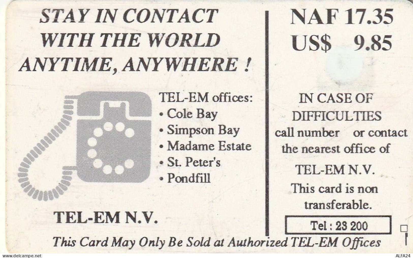 PHONE CARD ANTILLE OLANDESI  (E63.67.8 - Antilles (Neérlandaises)