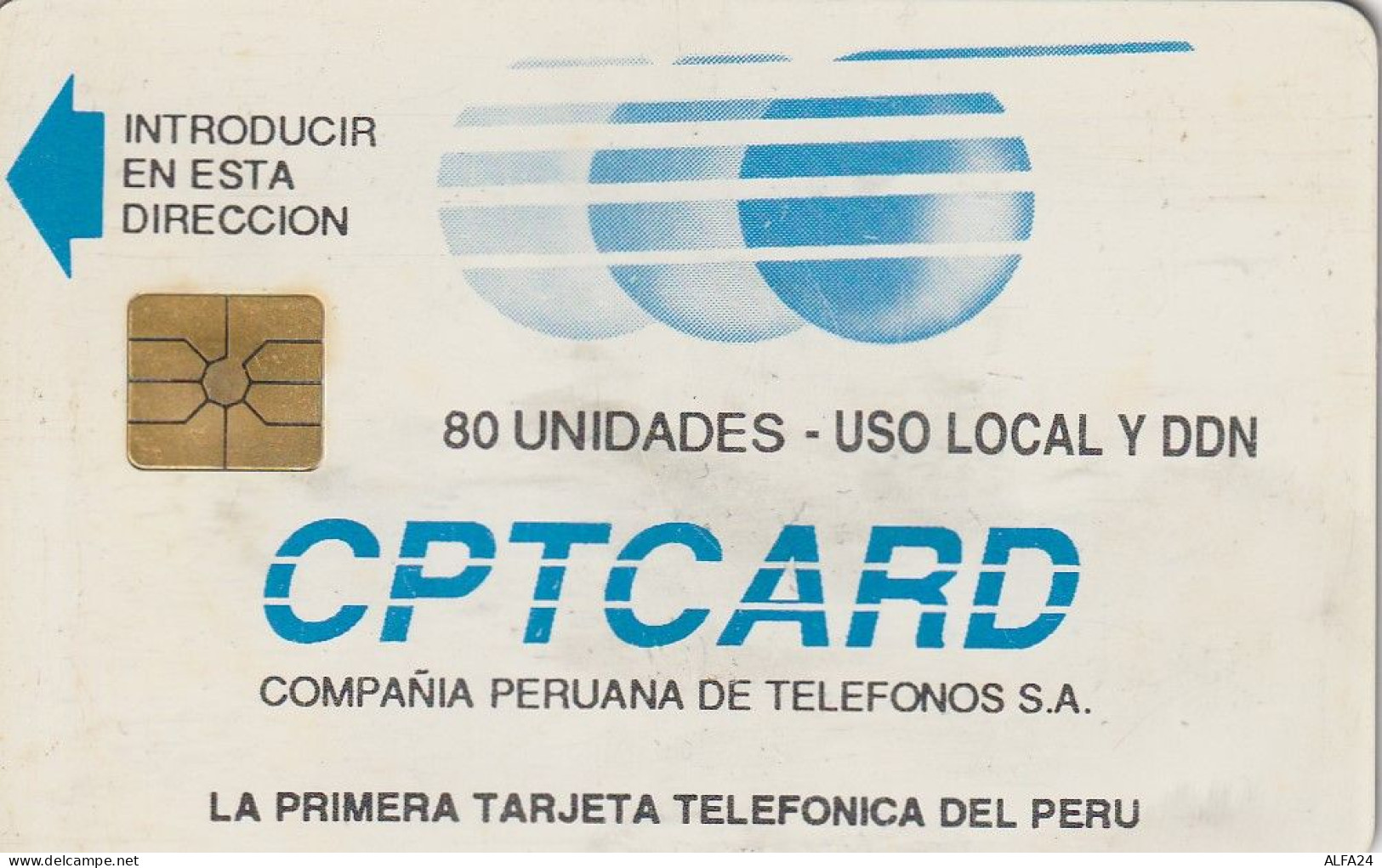 PHONE CARD PERU CPTCARD 80 (E63.54.3 - Perú