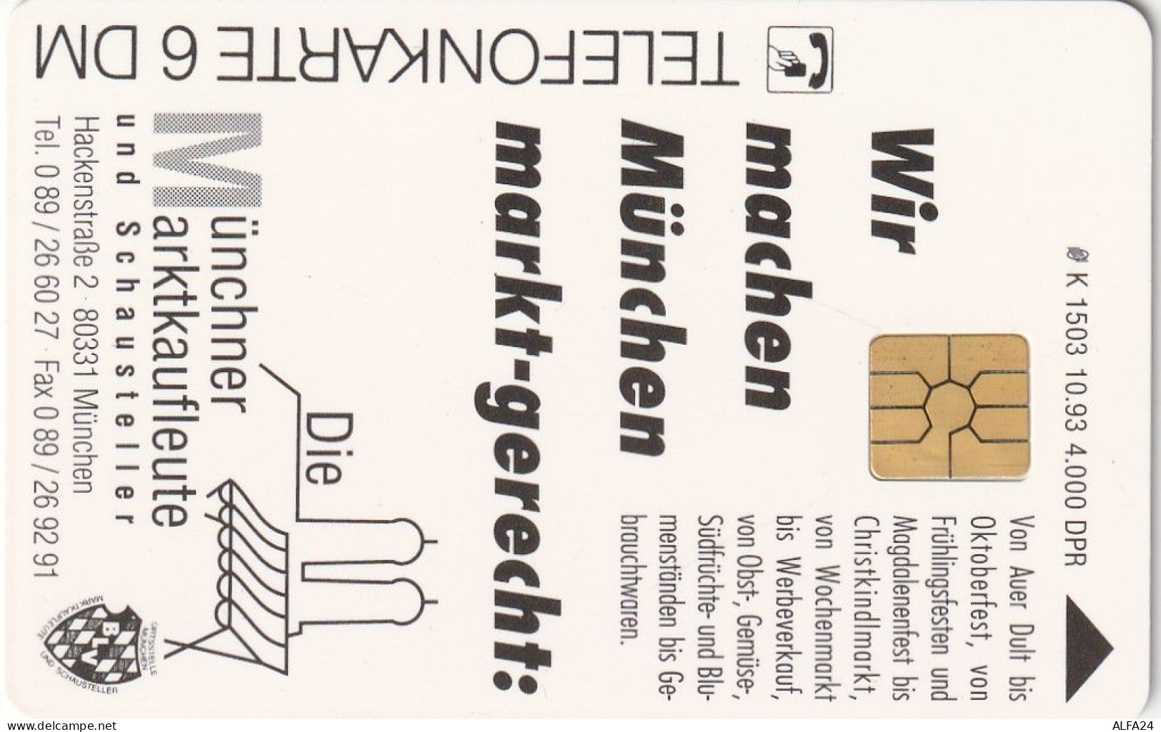 PHONE CARD GERMANIA SERIE K TIR 4000 (E63.36.3 - K-Reeksen : Reeks Klanten