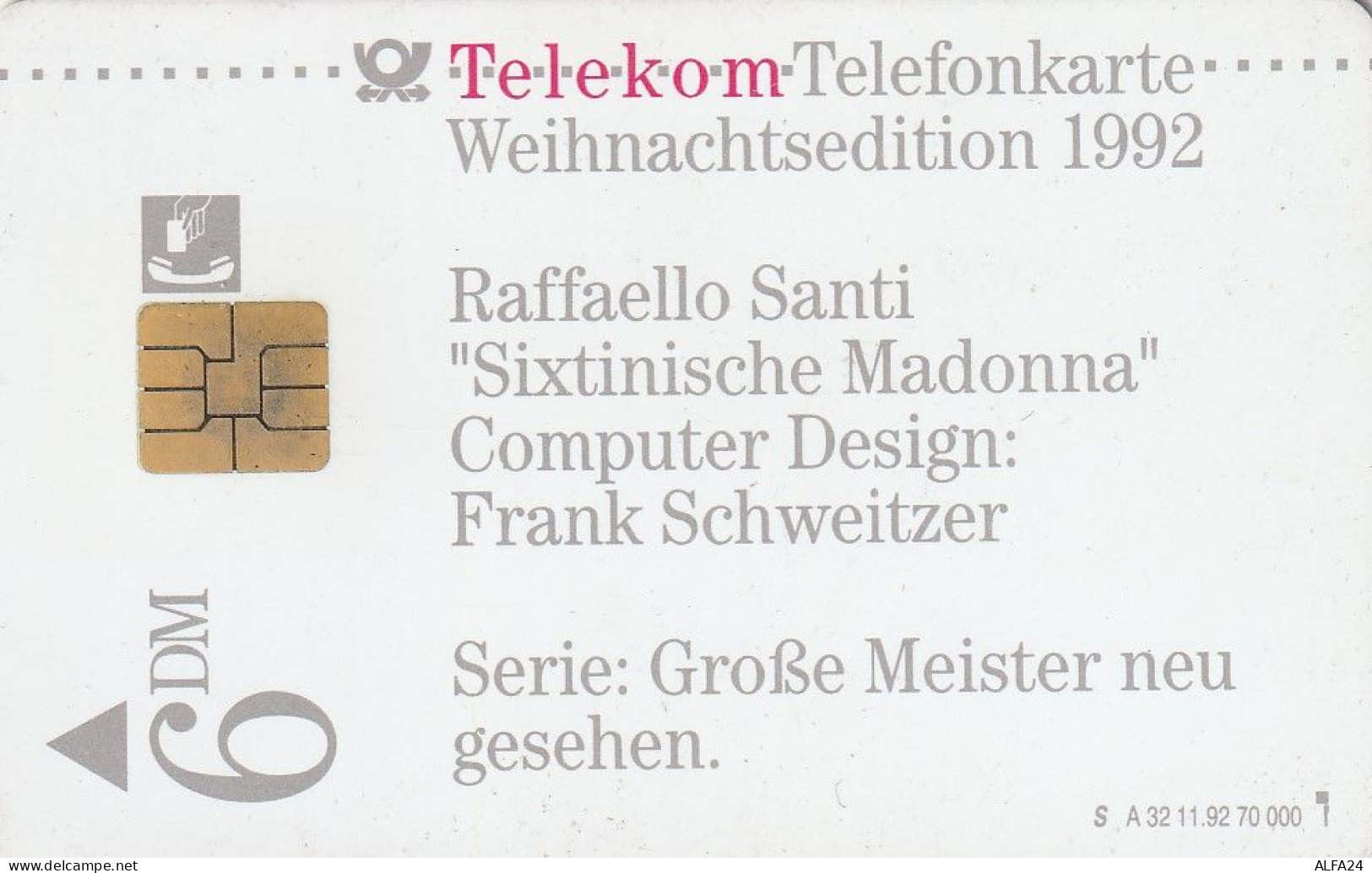 PHONE CARD GERMANIA SERIE A TIR 70000 (E63.45.1 - A + AD-Reeks :  Advertenties Van D. Telekom AG