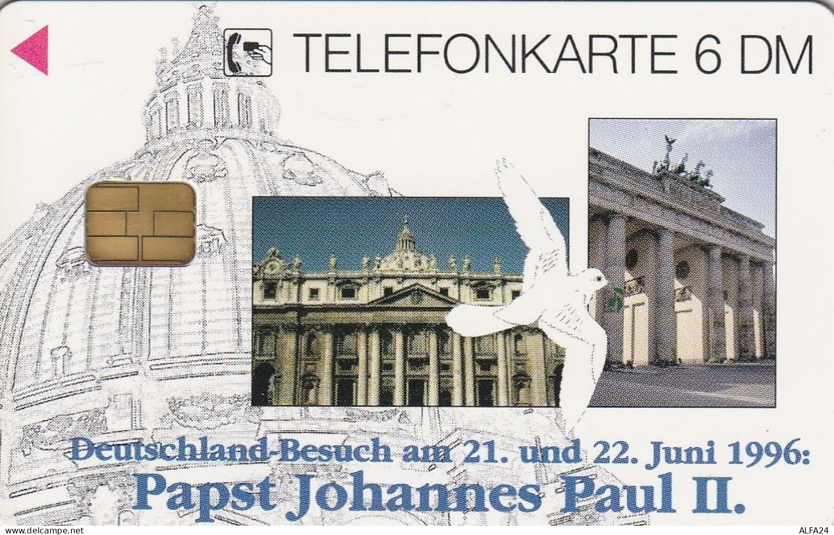 PHONE CARD GERMANIA SERIE O TIR 1300 PAPA (E63.36.7 - O-Serie : Serie Clienti Esclusi Dal Servizio Delle Collezioni