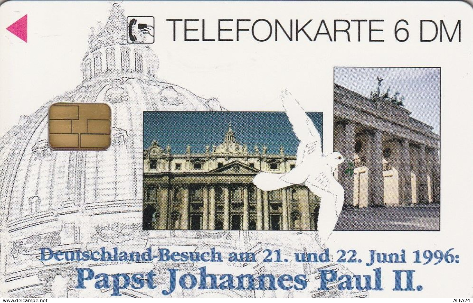 PHONE CARD GERMANIA SERIE O TIR 1300 PAPA (E63.36.7 - O-Series: Kundenserie Vom Sammlerservice Ausgeschlossen