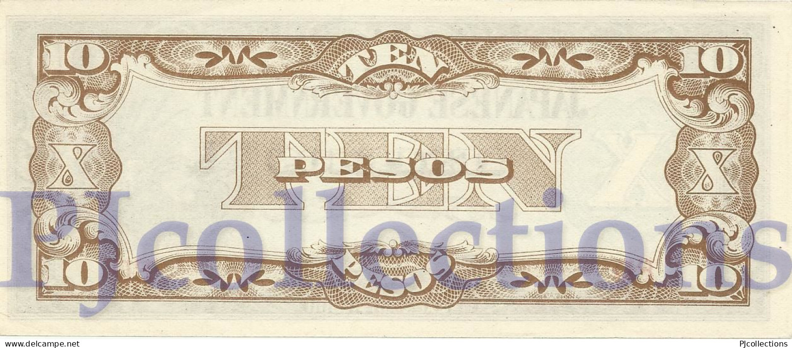 PHILIPPINES 10 PESOS 1942 PICK 108b UNC - Filippijnen