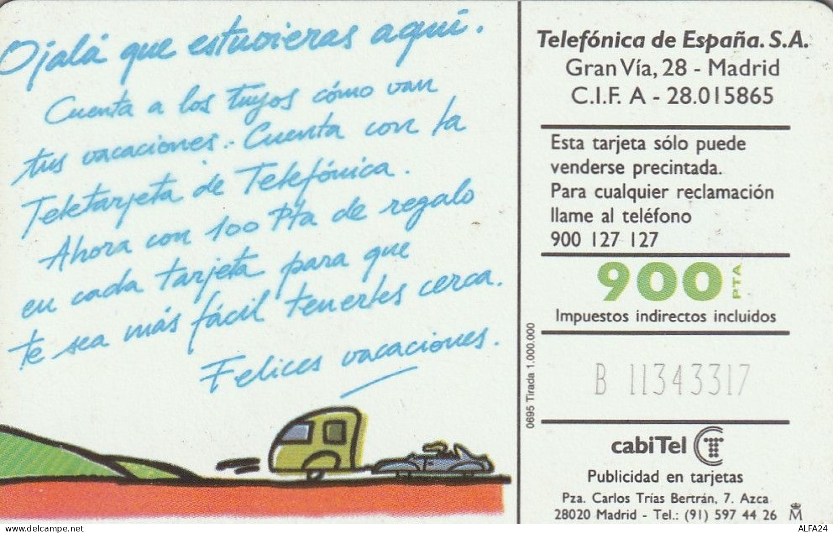 PHONE CARD SPAGNA  (E63.32.1 - Commemorative Advertisment