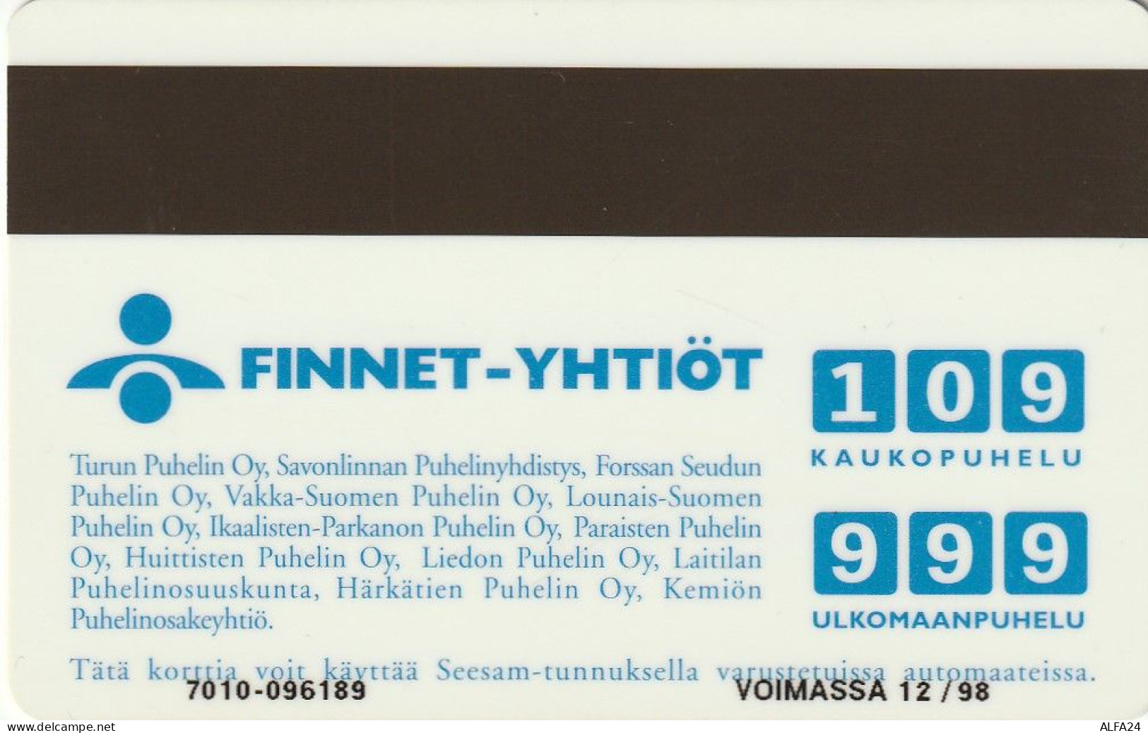 PHONE CARD FINLANDIA TIR 9500 (E63.22.3 - Finland