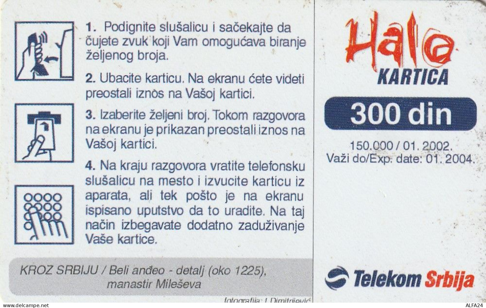 PHONE CARD SERBIA  (E61.5.3 - Jugoslavia