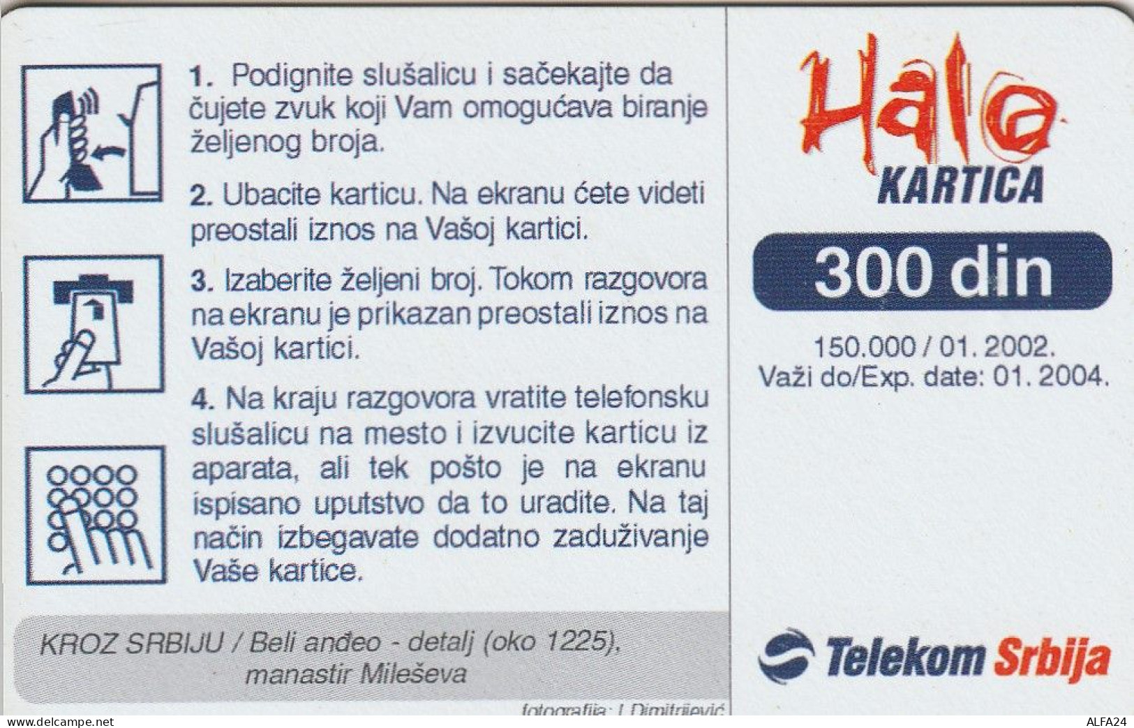 PHONE CARD SERBIA  (E60.25.3 - Joegoslavië