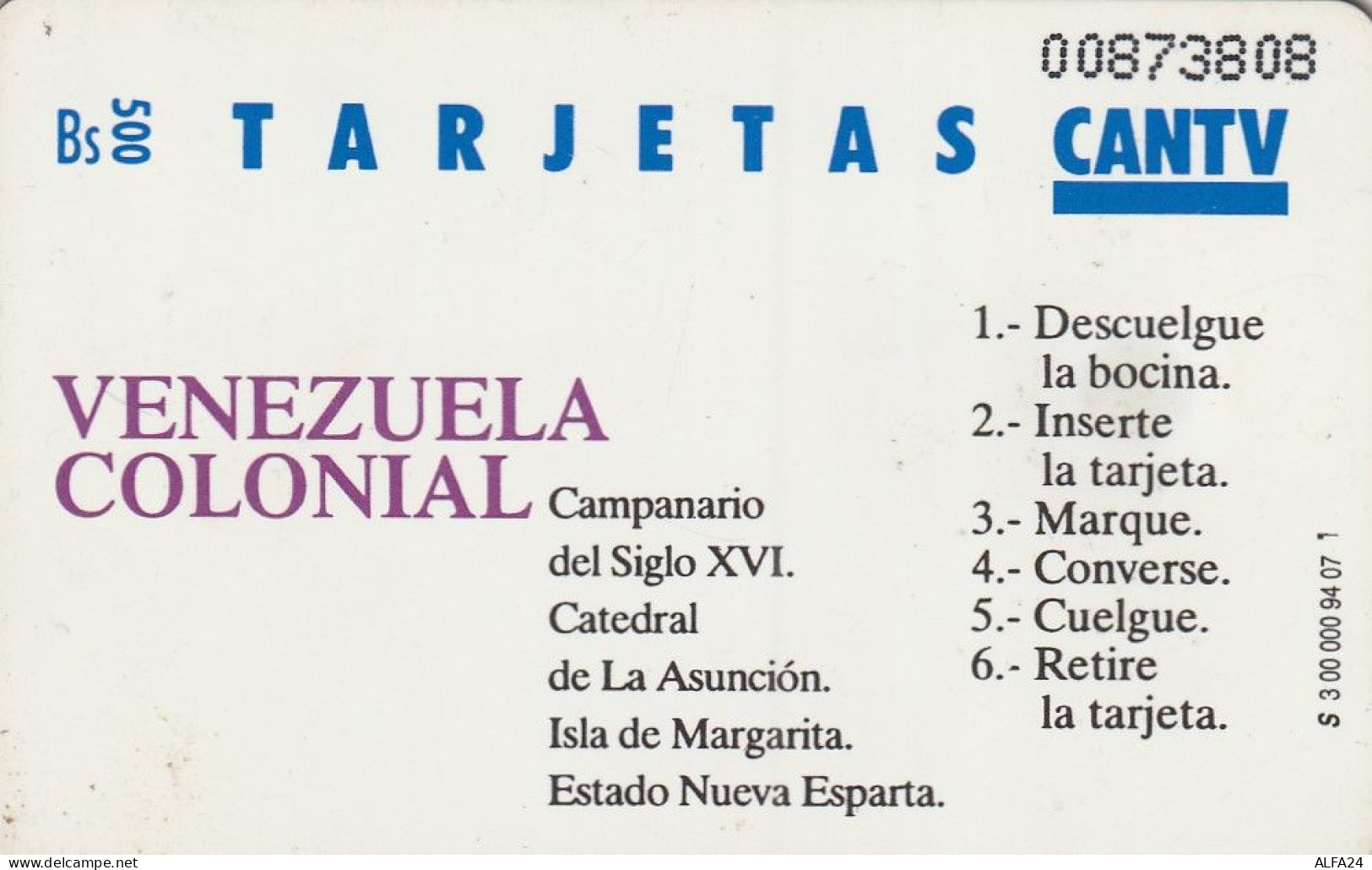 PHONE CARD VENEZUELA  (E58.25.1 - Venezuela