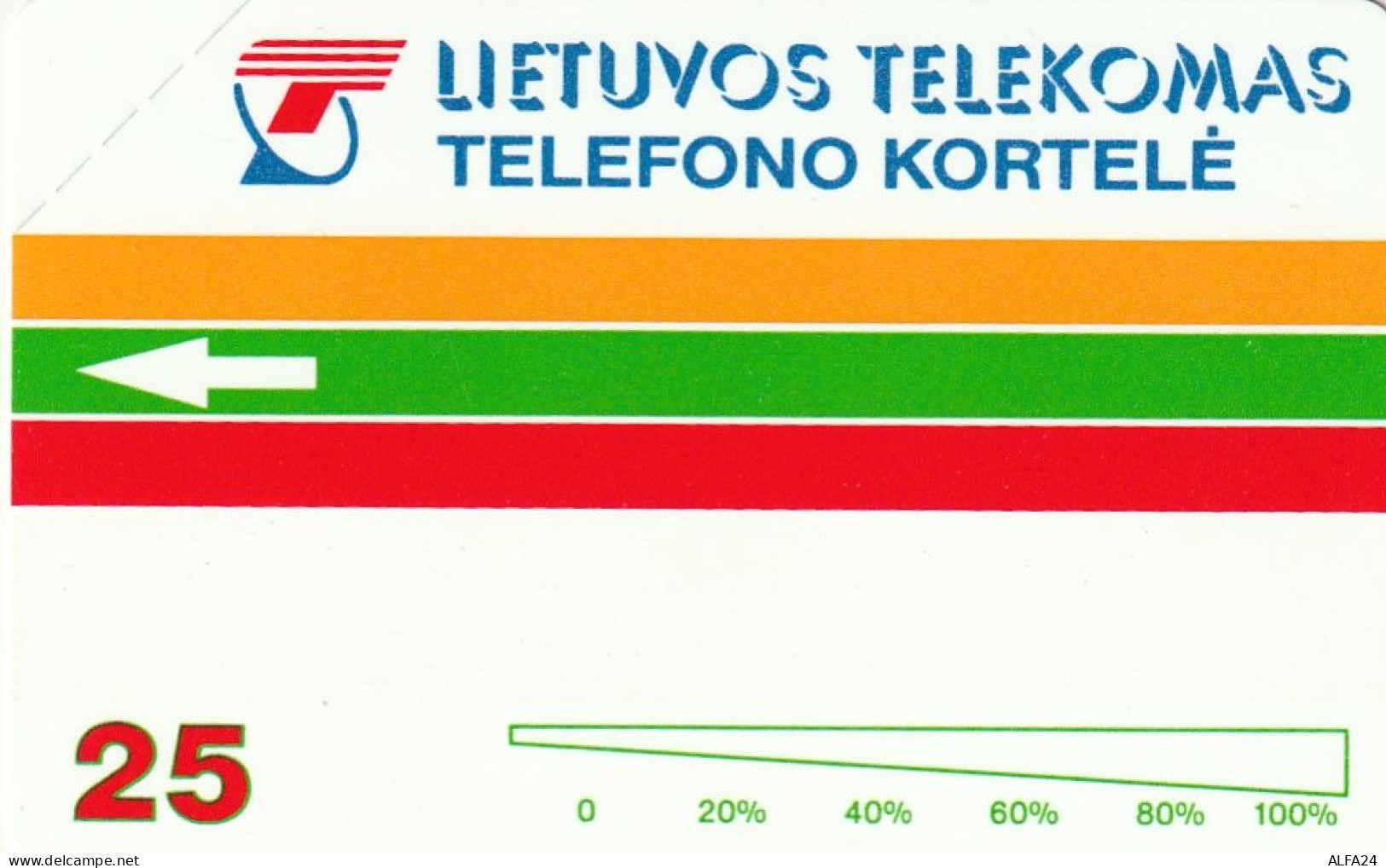 PHONE CARD LITUANIA  (E58.5.7 - Lituanie