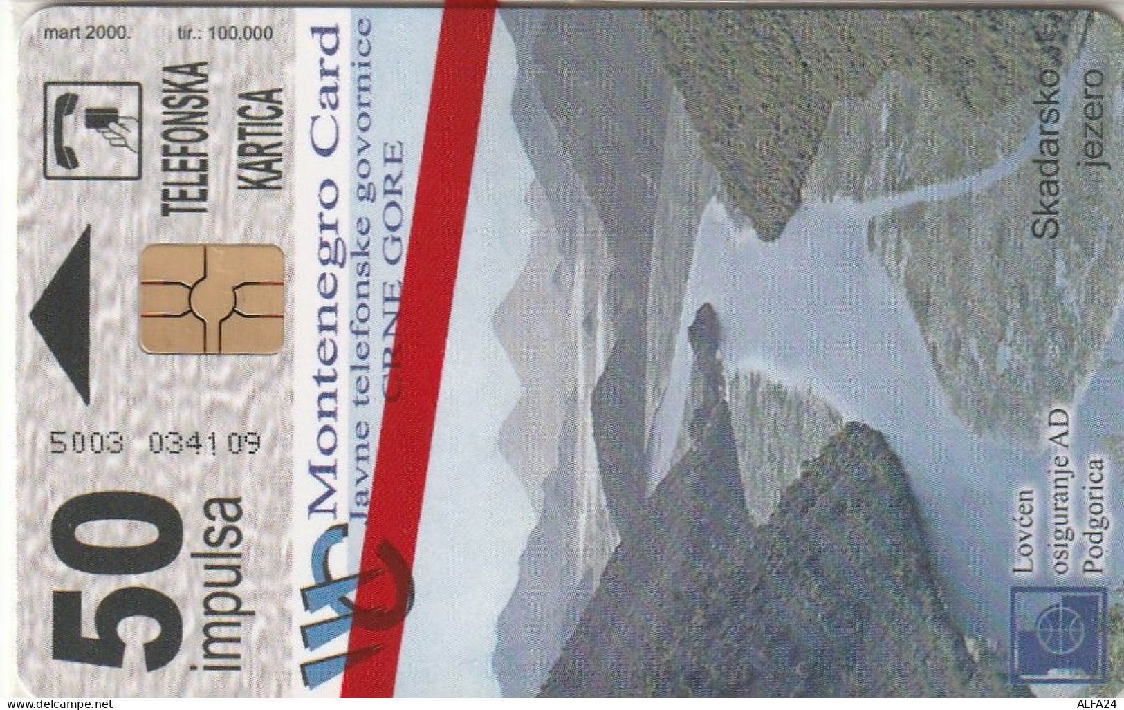 PHONE CARD MONTENEGRO BLISTER (E58.6.8 - Montenegro