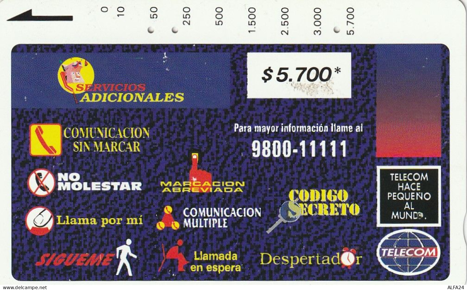 PHONE CARD COLOMBIA  (E57.11.5 - Colombia